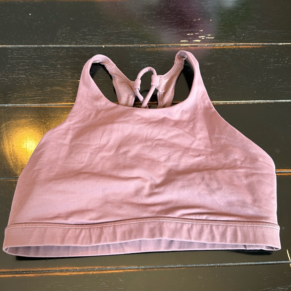 Lululemon higher neck purple sports bra, size 4!